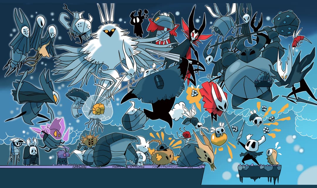 Hollow Knight battle print