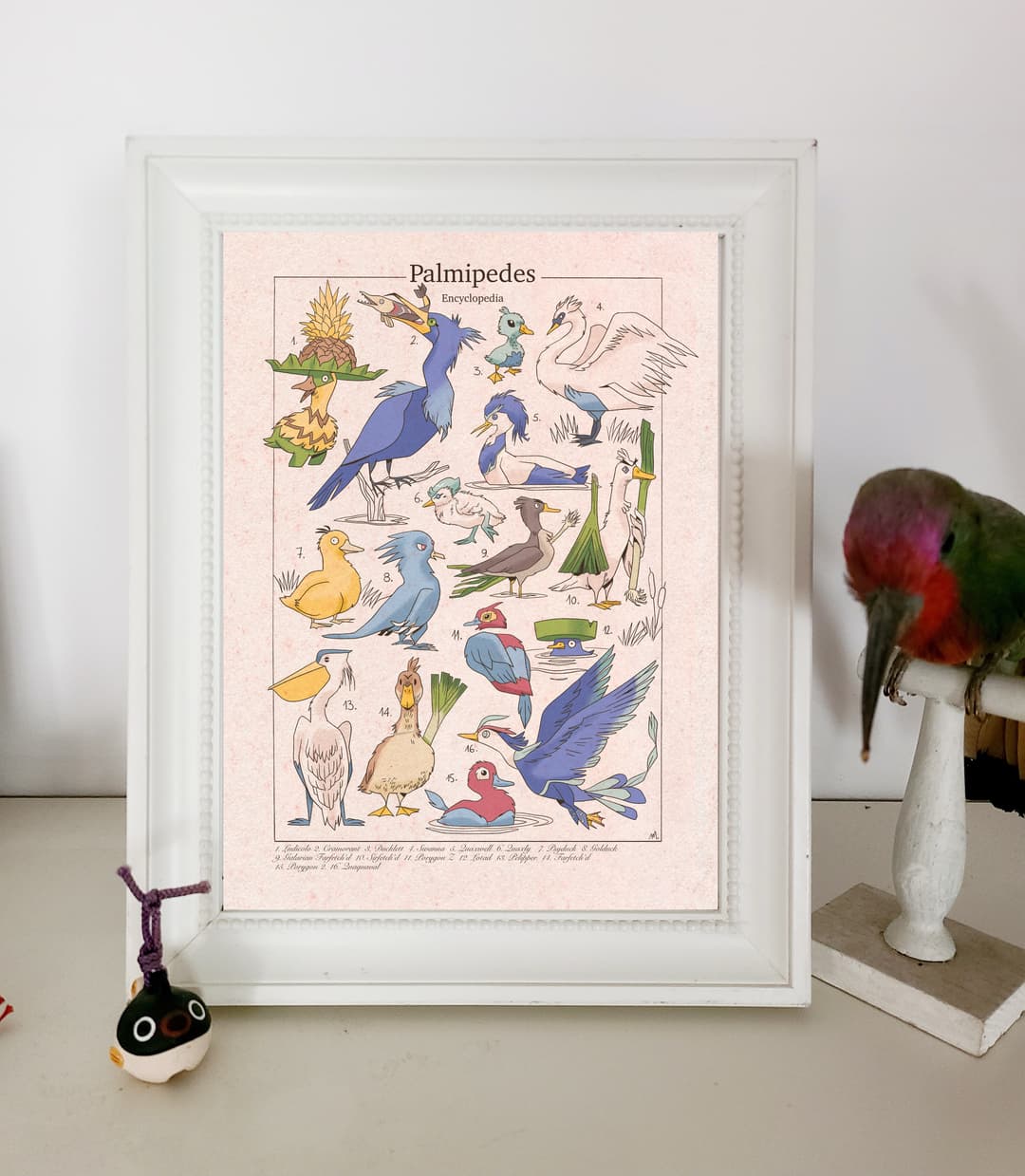 A4 Pokemon Ducks Print