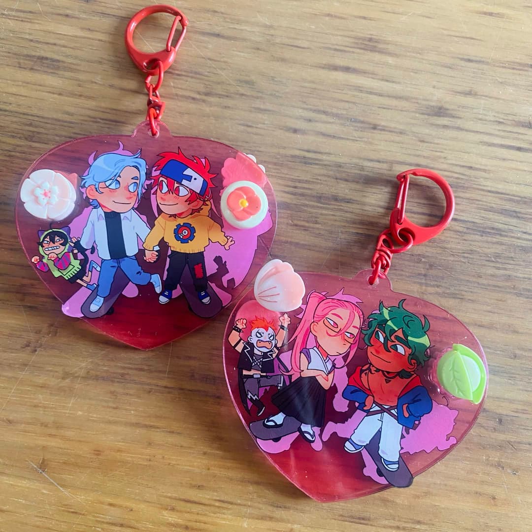 SK8 the infinity- Double ship keychain