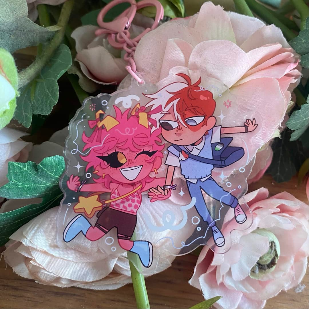 Mina and Shoto keychain